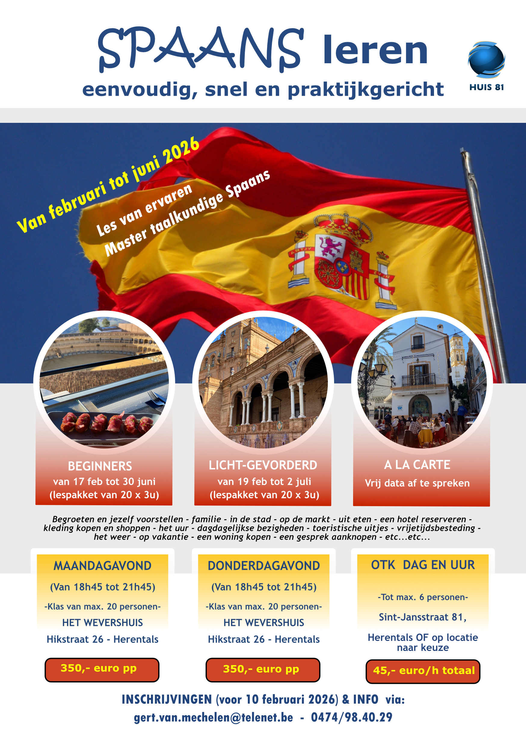 flyer spaanse les affinity